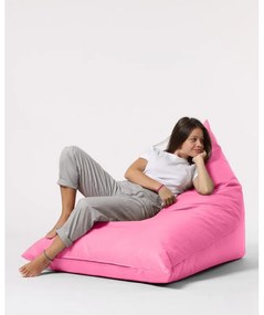 Fotoliu Puf Bean Bag Pyramid Big Bed Pouf - Pink