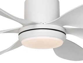 Ventilator de tavan alb 137cm incl. LED Dimmable cu telecomandă - Tak