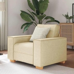 vidaXL Canapea fotoliu crem 60 cm material textil
