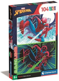 Omul Păianjen Shoot Puzzle luminos Clementoni de 104 piese