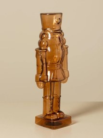 Figurină decorativă din sticlă, camel, model spărgător de nuci cu detalii în relief, finisaj lucios, 31 x 11 x 11 cm, „Casse-Noisette”