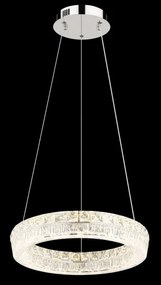 Globo 67387-24 - Lustru LED reglabil suspendat pe cablu LAUREL LED/24W/230V transparent + telecomandă