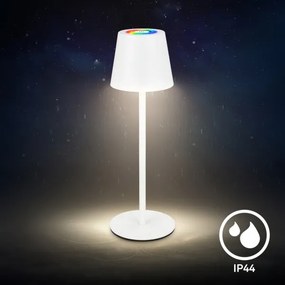 Briloner 7517016 - Lampă de masă LED RGB dimmabilă CILANO 3W/5V IP44 2000 mAh albă