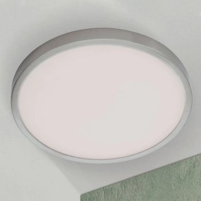Plafoniera LED design slim LERO round D-30cm 4000K argintie