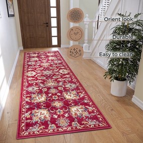 Covor roșu de tip traversă 80x240 cm Orient Caracci – Hanse Home