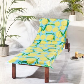 Prosop de plajă din bumbac 92x180 cm Lemons Lounger – Catherine Lansfield