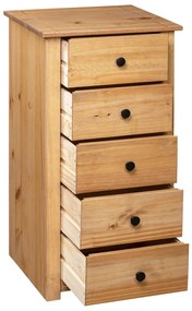 Servanta, 46 x 40 x 89 cm, lemn de pin, gama Panama 1, Maro