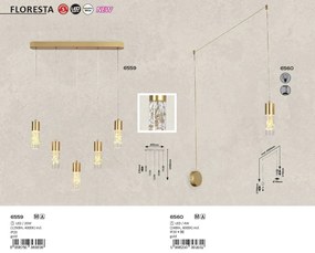 Aplica LED tip pendul FLORESTA 6560 RX