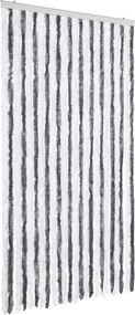 vidaXL Perdea pentru insecte, gri și alb, 100x200 cm, chenille