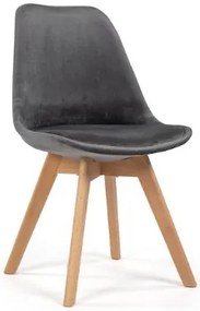 Scaune de sufragerie 4buc stil scandinav Grey Glamor