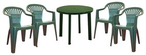 Set mobilier de gradina Telde 4 persoane - Verde