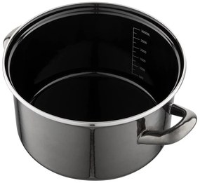 Vas emailat cu capac 3,3 l, negru
