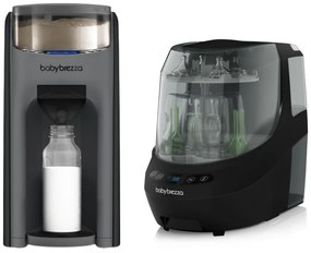 Pachet BebeStart 16 - Espressor Formula Pro Advanced Charcoal + Bottle Washer Pro Black