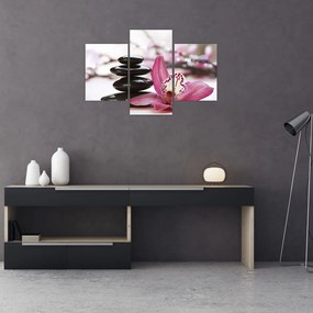 Tablou cupietre pentru masaj și orhidee (90x60 cm)