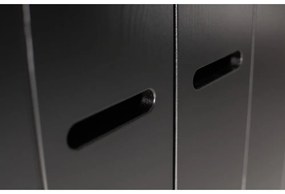 Șifonier din lemn de pin negru 94x195 cm Connect - WOOOD