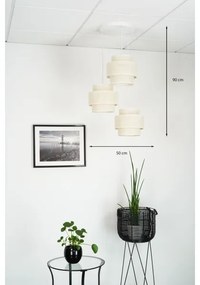 Lustră pe cablu Brilagi SPACE YUTE 3xE27/15W/230V crem/alb