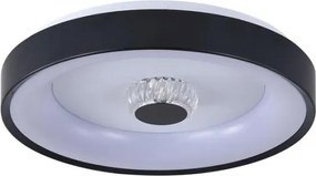 Searchlight 89735-38BK - Plafonieră LED dimabilă POLKA 24W/230V + 6W, Ø 38,5 cm, negru