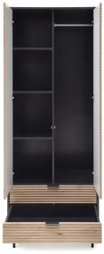 Dulap Murano S-1 stejar artizan/negru