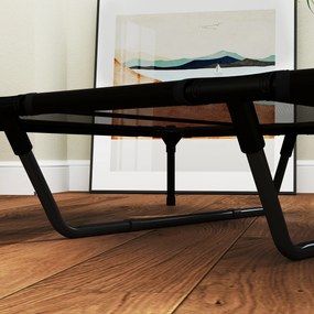 PawHut Pat Înălțat pentru Câini de Talie Mare cu Zonă Respirabilă și Geantă 122x92x23 cm Negru | Aosom Romania