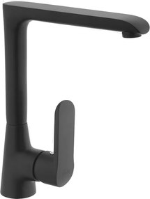 Baterie bucatarie Invena Siros monocomanda negru mat