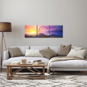 Tablou - Răsărit (cu ceas) (90x30 cm)