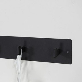 Cuier de perete negru din metal 50 cm Leatherman – Spinder Design