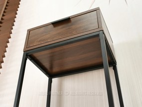 Măsuță consolă Norma S (nuc + negru). 1110833