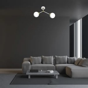 Lustră aplicată JOY 2xE14/40W/230V albă/aurie