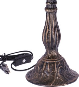 Lampa de masa Tiffany Leaf h 45 cm ,abajur 30 cm