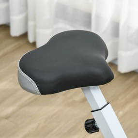 SPORTNOW Bicicletă Magnetică Pliabilă cu 8 Niveluri de Rezistență și Monitor LCD, 97x43x110 cm, Roșu | Aosom Romania