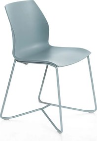 Scaun lemn masiv Kalea – cadru crossed sled