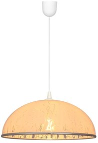 Lustră pe lanț CIRCLE 1xE27/15W/230V albă