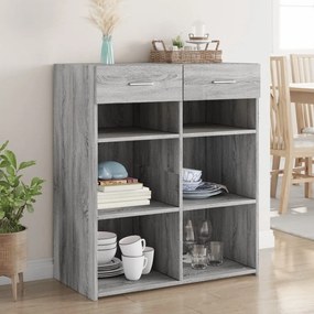vidaXL Dulap, sonoma gri, 80x42,5x93 cm, lemn prelucrat