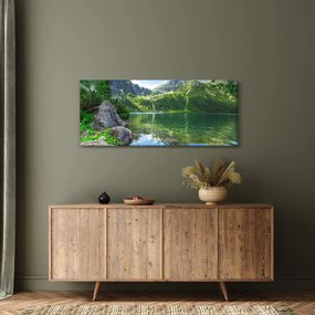 Tablou cu lac în munții Tatra (120x50 cm)