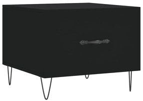 vidaXL Măsuță de cafea, negru, 50x50x40 cm, lemn compozit