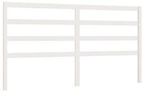 817656 vidaXL Tăblie de pat, alb, 186x4x100 cm, lemn masiv de pin