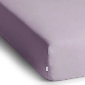 Cearșaf de pat DecoKing Amber Collection, 80-90 x 200 cm, violet