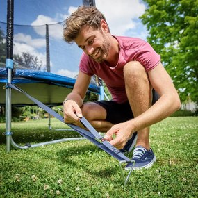 Set de ancore pentru sol, 4 bucăți, 42,5x8,5cm, argintiu Monzana