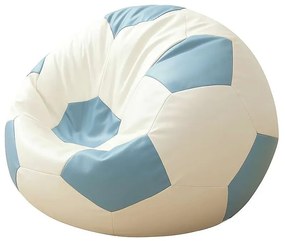 Fotoliu puf Futbalocu (turcoaz + alb). 1127400