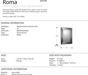 Oglinda decorativa moderna Roma 110x81cm