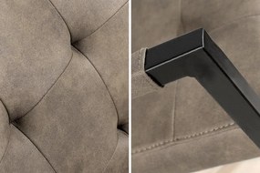 Set de 2 scaune cu brate aspect vintage Oxford antik taupe