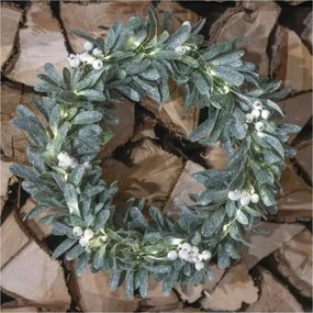 Coroniță de Crăciun cu LED, 25 LED-uri, alimentare 3xAA, Ø 35 cm