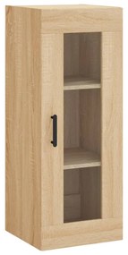 vidaXL Dulap montat pe perete, stejar sonoma, 34,5x34x90 cm