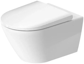 Set Vas WC suspendat cu capac soft close Duravit D-Neo Rimless 36x54 cm evacuare orizontala