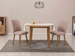 Set mobilier sufragerie Nidupo 4 (pin atlantic + piatră) (pentru 2 persoane). 1093761