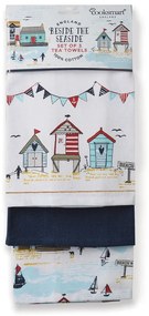 Set 3 prosoape de bucătărie din bumbac Cooksmart ® Beside The Seaside