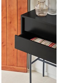 Masă consolă neagră-gri antracit 35x110 cm Nube – Teulat