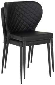 Scaune de dining negre 4 buc. Pisa – House Nordic