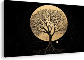 Tablou – Arbore în lună plină aurie I. (90x60 cm)
