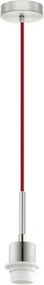 Brilagi - Lustră LED suspendată pe cablu NUBILA 1xE27/60W/230V Ø 14 cm roșu/verde